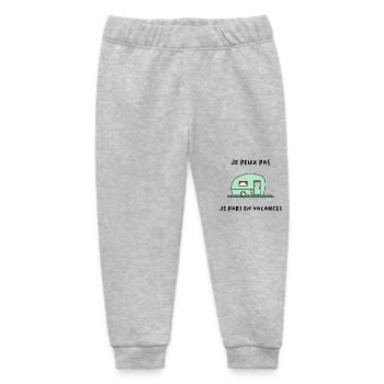 I can't. holiday. LONG LIVE THE HOLIDAYS. holiday - Baby Organic Sweatpants by Stanley/Stella - heather grey - Front