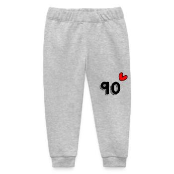 90 YEARS. 90th ANNIVERSARY. ANNIVERSARY 90 YEARS. 90 - Baby Organic Sweatpants by Stanley/Stella - heather grey - Front