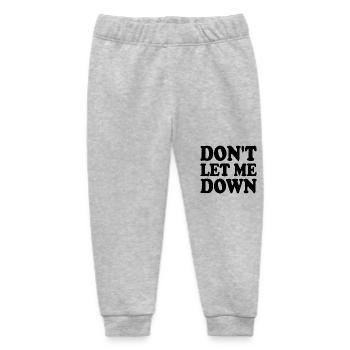Don't let me down - Baby Organic Jogginghose Baby Tumbler von Stanley/Stella - Grau meliert - Vorne