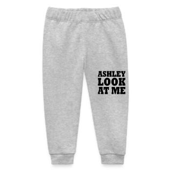 Ashley look at me - Baby Organic Sweatpants by Stanley/Stella - heather grey - Front