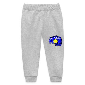 Kosovo Flagge Hand Faust used - Baby Organic Jogginghose Baby Tumbler von Stanley/Stella - Grau meliert - Vorne
