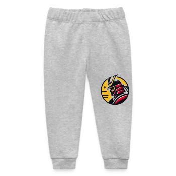 Gelber Samurai - Baby Organic Jogginghose Baby Tumbler von Stanley/Stella - Grau meliert - Vorne