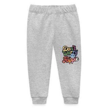 Hippie - Liebe und Frieden - Frieden und Liebe - Baby Organic Jogginghose Baby Tumbler von Stanley/Stella - Grau meliert - Vorne
