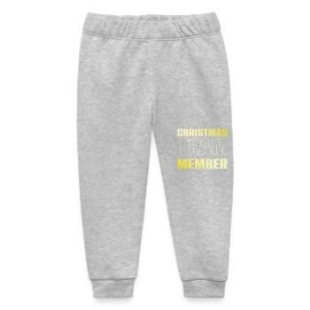 Christmas Team - Baby Organic Jogginghose Baby Tumbler von Stanley/Stella - Grau meliert - Vorne