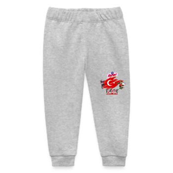 Turkiye Bro's on Fire - Baby Organic Jogginghose Baby Tumbler von Stanley/Stella - Grau meliert - Vorne