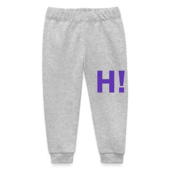 H point d'exclamation - Pantalon de jogging bébé bio Stanley/Stella - gris chiné - Devant