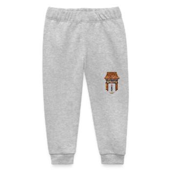 Chinese Style_1750 Paiyun Summerpalace - Baby Organic Sweatpants by Stanley/Stella - heather grey - Front