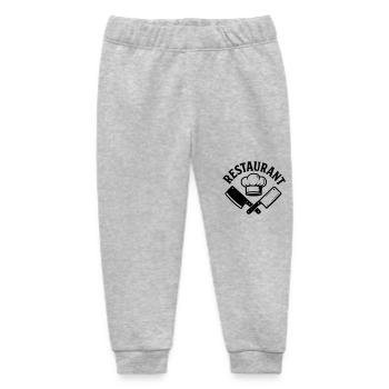 Restaurant - Baby Organic Sweatpants by Stanley/Stella - heather grey - Front