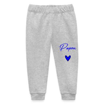 PAPA. VATERTAG. FROHER VATERTAG. ALLES GUTE ZUM GEBURTSTAG. - Baby Organic Jogginghose Baby Tumbler von Stanley/Stella - Grau meliert - Vorne