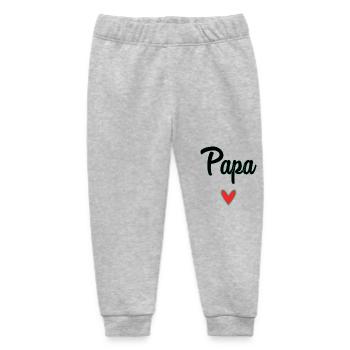 PAPA. VATERTAG. FROHER VATERTAG. ALLES GUTE ZUM GEBURTSTAG. - Baby Organic Jogginghose Baby Tumbler von Stanley/Stella - Grau meliert - Vorne