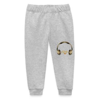 Earphone - Baby Organic Sweatpants by Stanley/Stella - heather grey - Front