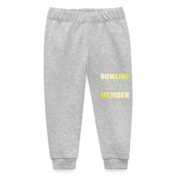 Bowling Team - Baby Organic Jogginghose Baby Tumbler von Stanley/Stella - Grau meliert - Vorne