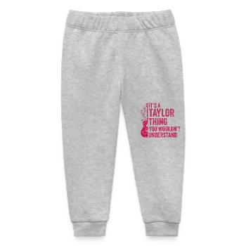 taylor thing 2 haha omg i hate the - Baby Organic Sweatpants by Stanley/Stella - heather grey - Front