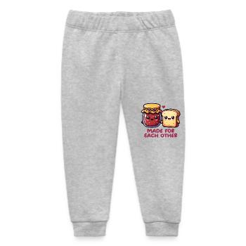Bread and jam - Baby Organic Sweatpants by Stanley/Stella - heather grey - Front