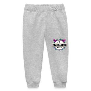 Gran Canaria Crew Tropisch - Baby Organic Jogginghose Baby Tumbler von Stanley/Stella - Grau meliert - Vorne