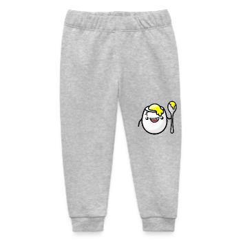 frühstücksei beim frisieren - Baby Organic Jogginghose Baby Tumbler von Stanley/Stella - Grau meliert - Vorne