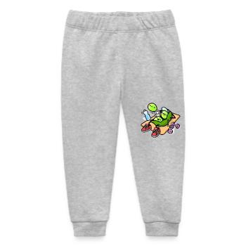 Kawaii Erbsenschote beim Workout - Baby Organic Jogginghose Baby Tumbler von Stanley/Stella - Grau meliert - Vorne
