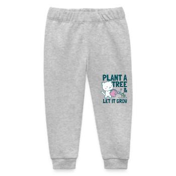 Pflanze einen Baum und lass ihn wachsen - Baby Organic Jogginghose Baby Tumbler von Stanley/Stella - Grau meliert - Vorne
