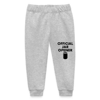 Offizieller Jar Opener - Baby Organic Jogginghose Baby Tumbler von Stanley/Stella - Grau meliert - Vorne