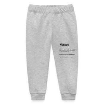 Matteo - Baby Organic Jogginghose Baby Tumbler von Stanley/Stella - Grau meliert - Vorne