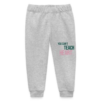 Saying You Can't Teach Heart - Baby Organic Sweatpants by Stanley/Stella - heather grey - Front