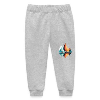 Segeln Meer Ruhig Ruhig Ozean Im Freien - Baby Organic Jogginghose Baby Tumbler von Stanley/Stella - Grau meliert - Vorne