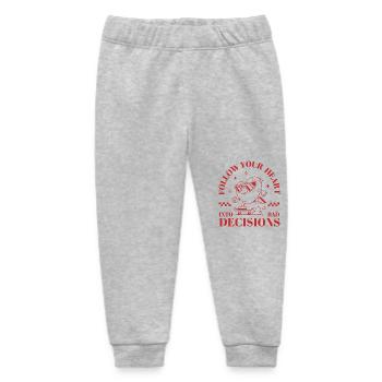 Folge deinem Herzen - Baby Organic Jogginghose Baby Tumbler von Stanley/Stella - Grau meliert - Vorne
