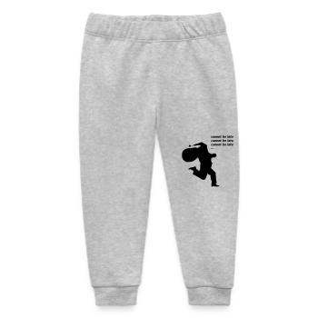 Santa Claus cannot be late - Baby Organic Jogginghose Baby Tumbler von Stanley/Stella - Grau meliert - Vorne