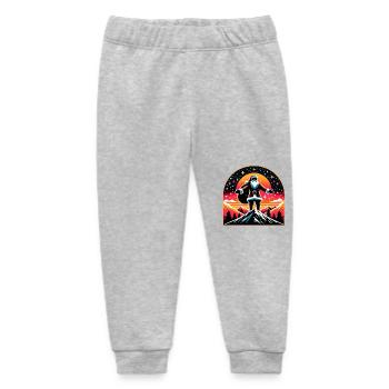 Weihnachtsmann im Gebirge - Baby Organic Jogginghose Baby Tumbler von Stanley/Stella - Grau meliert - Vorne
