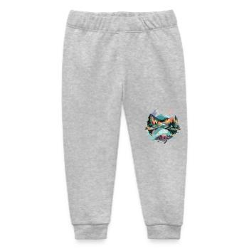Ruhige Landschaft Ruhig Beschauliche Natur Im Freien - Baby Organic Jogginghose Baby Tumbler von Stanley/Stella - Grau meliert - Vorne