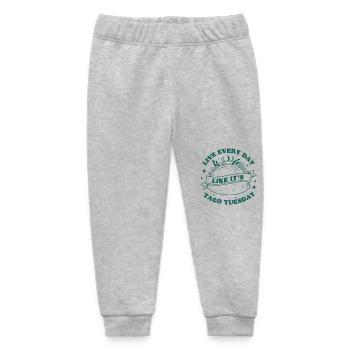 Every Day is Taco Tuesday - Baby Organic Sweatpants by Stanley/Stella - heather grey - Front