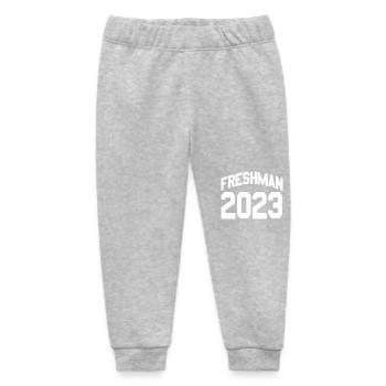 Freshman Class of 2023 Varsity Style Look - Baby Organic Sweatpants by Stanley/Stella - heather grey - Front