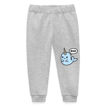 No-Whal - Baby Organic Jogginghose Baby Tumbler von Stanley/Stella - Grau meliert - Vorne