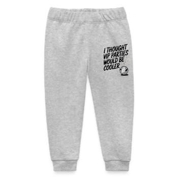 I Thought VIP Parties Would Be Cooler Irony VIP - Baby Organic Sweatpants by Stanley/Stella - heather grey - Front
