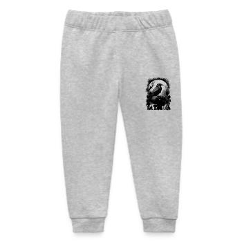 Raven Raven Crow Halloween Crows - Baby Organic Sweatpants by Stanley/Stella - heather grey - Front