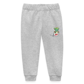 Dragon Dragon Eggshell Hatch Baby Child - Baby Organic Sweatpants by Stanley/Stella - heather grey - Front