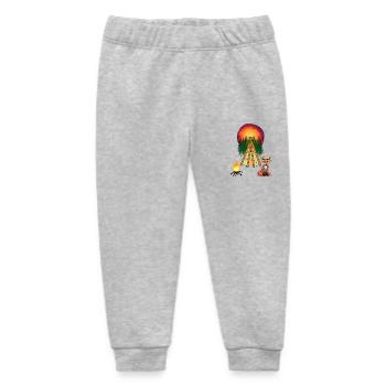 Tipi Lagerfeuer Wilder Westen Fuchs Wald Western - Baby Organic Jogginghose Baby Tumbler von Stanley/Stella - Grau meliert - Vorne