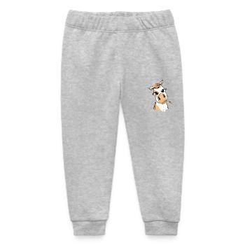Baby Fohlen Pony Pferd Pferde Kinder Kind - Baby Organic Jogginghose Baby Tumbler von Stanley/Stella - Grau meliert - Vorne