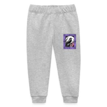 Halloween Raven Raven Crow Crow - Baby Organic Sweatpants by Stanley/Stella - heather grey - Front