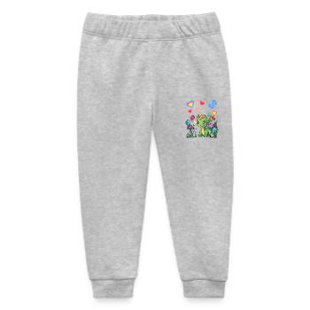 Kids Child Dragon Dragon Mythical Creature Dinos - Baby Organic Sweatpants by Stanley/Stella - heather grey - Front