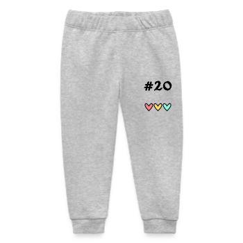 20. 20 JAHRE. 20-JÄHRIGES JUBILÄUM. 20-JÄHRIGES JUBILÄUM. - Baby Organic Jogginghose Baby Tumbler von Stanley/Stella - Grau meliert - Vorne