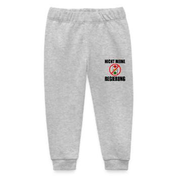 nicht meine regierung ampel - Baby Organic Jogginghose Baby Tumbler von Stanley/Stella - Grau meliert - Vorne
