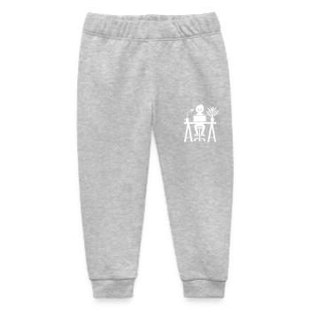 Arbeiter Computer Job - Baby Organic Jogginghose Baby Tumbler von Stanley/Stella - Grau meliert - Vorne