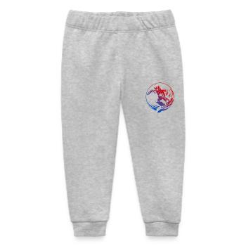 Snowboarding Silhouette Bunt - Baby Organic Jogginghose Baby Tumbler von Stanley/Stella - Grau meliert - Vorne