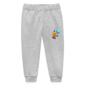 Abeille Anniversaire Bébé - Pantalon de jogging bébé bio Stanley/Stella - gris chiné - Devant