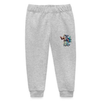 Zeus Comic 1 - Baby Organic Sweatpants by Stanley/Stella - heather grey - Front