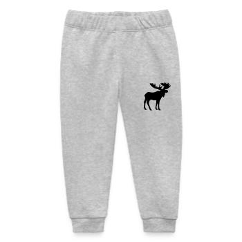 Elch - Baby Organic Jogginghose Baby Tumbler von Stanley/Stella - Grau meliert - Vorne