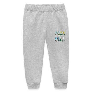 Violet 4 coloured - Baby Organic Sweatpants by Stanley/Stella - heather grey - Front