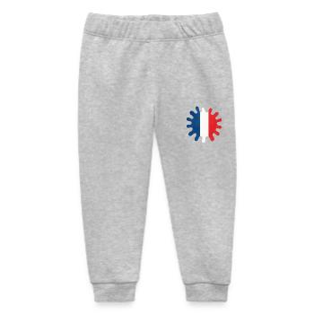 La France éclabousse de couleurs - Pantalon de jogging bébé bio Stanley/Stella - gris chiné - Devant