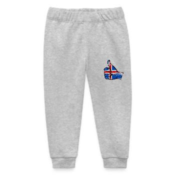 Island Flagge alles klar Symbol used - Baby Organic Jogginghose Baby Tumbler von Stanley/Stella - Grau meliert - Vorne